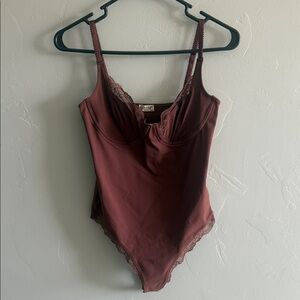 Free People Lace Trim Bodysuit